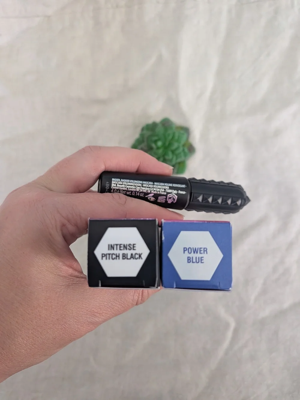 Benefit BADgal BANG! Mascara Full Black + Full Power Blue + Black Travel Set NWT